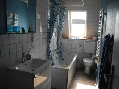 Ein Badezimmer in der Unterkunft Ferienwohnung Spatzennest