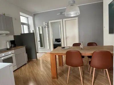 Küche/Küchenzeile in der Unterkunft Altstadtwohnung mit eigenem Hauseingang