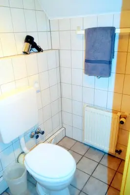 Ein Badezimmer in der Unterkunft Hotel Hohenstein -Radweg-Messe-Baldeneysee