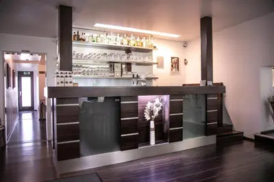 Lounge oder Bar in der Unterkunft Hotel Am Rathaus