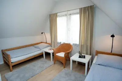 Ein Bett oder Betten in einem Zimmer der Unterkunft Pension Löw