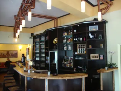Lounge oder Bar in der Unterkunft Raffelberger Hof