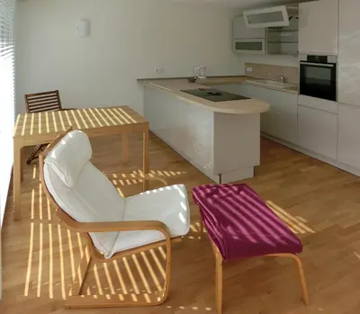 Küche/Küchenzeile in der Unterkunft Modernes, sonniges Appartement im Herzen von Düsseldorf