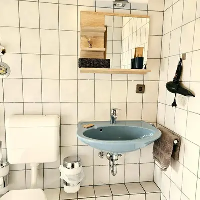 Ein Badezimmer in der Unterkunft Haus Scheuten Hotel