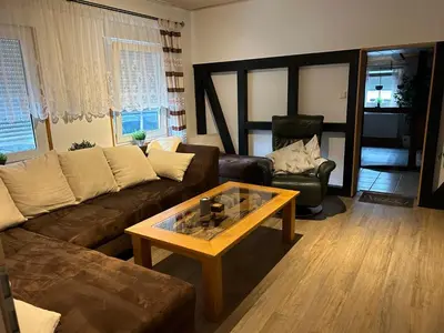 Ein Sitzbereich in der Unterkunft Ferienhaus Pacco