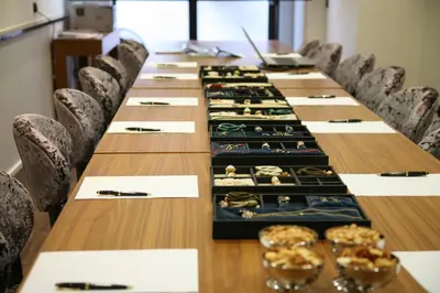 Der Geschäftsbereich oder Konferenzraum in der Unterkunft Favor Hotel Königsallee