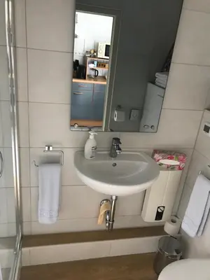 Ein Badezimmer in der Unterkunft Ferienwohnung Wieneke