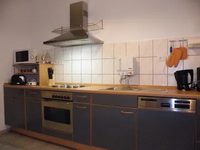 Küche/Küchenzeile in der Unterkunft Ferienwohnung Wieneke