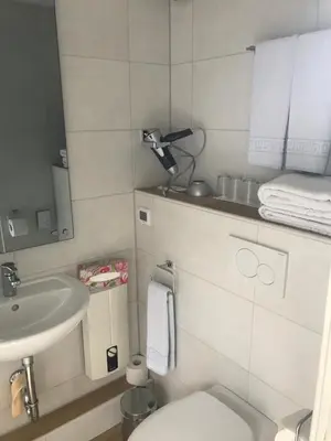 Ein Badezimmer in der Unterkunft Ferienwohnung Wieneke