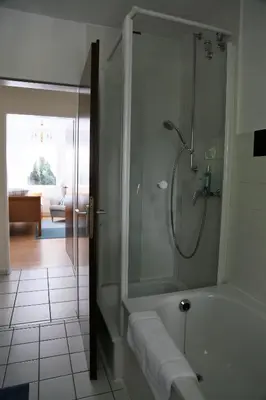 Ein Badezimmer in der Unterkunft Am Klinikum