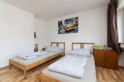 Ein Bett oder Betten in einem Zimmer der Unterkunft Oldtown Apartment Andreasstrasse