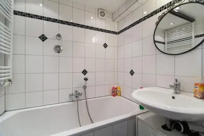 Ein Badezimmer in der Unterkunft Oldtown Apartment Andreasstrasse