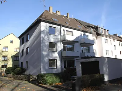 Das Gebäude in dem sich die Ferienwohnung befindet