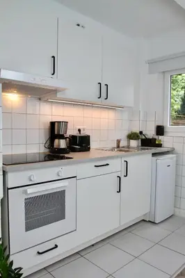 Küche/Küchenzeile in der Unterkunft Apartmenthaus in der Metzstraße