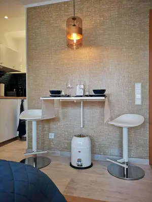 Küche/Küchenzeile in der Unterkunft RhePi-Apartment