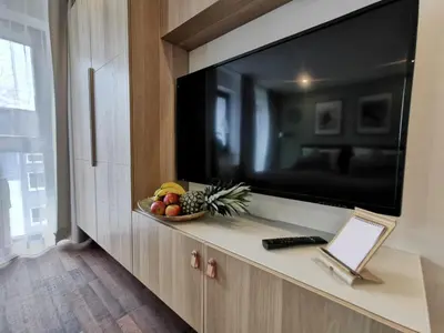 TV/Unterhaltungsangebot in der Unterkunft RhePi-Apartment