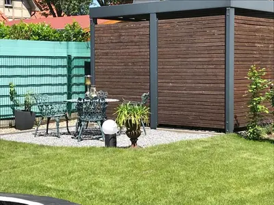 Ein Garten an der Unterkunft Haus in der Gartenstadt