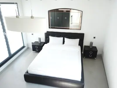 Ein Bett oder Betten in einem Zimmer der Unterkunft The Fountain Loft - 170sqm