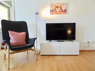TV/Unterhaltungsangebot in der Unterkunft Fewo Neukirchen mit Balkon