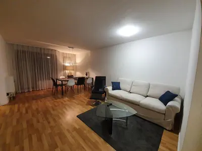Ein Sitzbereich in der Unterkunft 2-Zimmer-Apartment Ratingen Ost