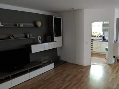 Küche/Küchenzeile in der Unterkunft 2-Zimmer-Apartment Ratingen Ost