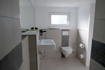 Ein Badezimmer in der Unterkunft Messeappartement Unterrath