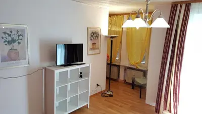 TV/Unterhaltungsangebot in der Unterkunft Monteur Apartment Scarlett