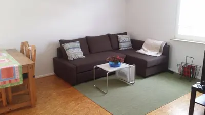 Ein Sitzbereich in der Unterkunft Glück Auf! Urlaub und Erholung in Duisburg