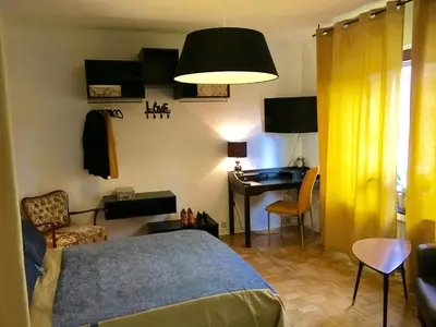 Ein Bett oder Betten in einem Zimmer der Unterkunft Charmant Wohnen