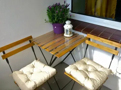 Ein Sitzbereich in der Unterkunft Charmant Wohnen