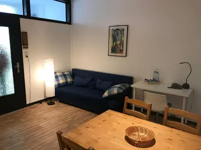 Ein Sitzbereich in der Unterkunft Monteurhome-Hagen
