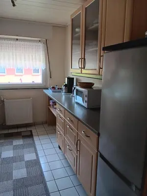 Küche/Küchenzeile in der Unterkunft Ferienwohnung Beate & Burkhard