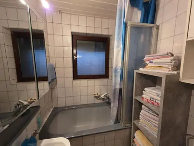 Ein Badezimmer in der Unterkunft Ferienwohnung Beate & Burkhard