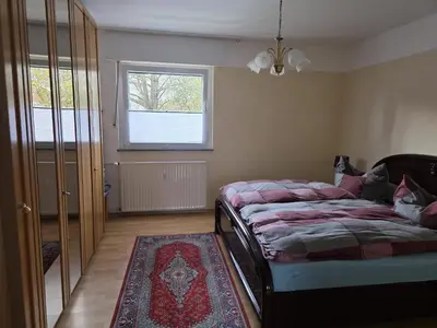 Ein Bett oder Betten in einem Zimmer der Unterkunft Ferienwohnung Beate & Burkhard