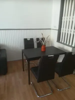 Ein Sitzbereich in der Unterkunft Zentral gelegene Wohnung in Velbert-Mitte