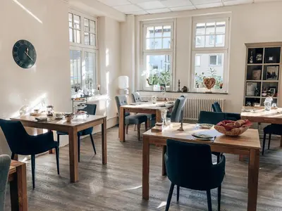 Ein Sitzbereich in der Unterkunft Fachwerk Hotel Wuppertal