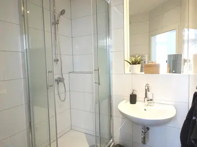 Ein Badezimmer in der Unterkunft Fachwerk Hotel Wuppertal