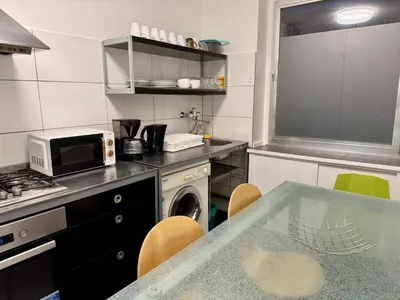 Küche/Küchenzeile in der Unterkunft Bismarck Bach Apartments