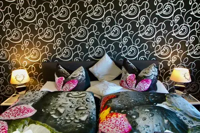 Ein Bett oder Betten in einem Zimmer der Unterkunft Suite-Apartment-Essen