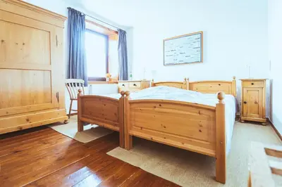 Ein Bett oder Betten in einem Zimmer der Unterkunft Gästehaus Kersting