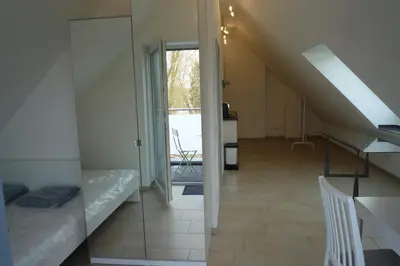 Ein Bett oder Betten in einem Zimmer der Unterkunft Appartement mit Aussicht