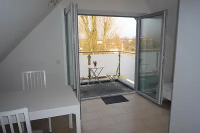 Ein Balkon oder eine Terrasse in der Unterkunft Appartement mit Aussicht