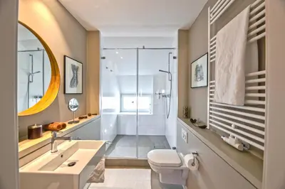 Ein Badezimmer in der Unterkunft Privatzimmer Schönfelder