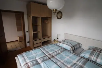 Ein Bett oder Betten in einem Zimmer der Unterkunft Ferienwohnung am Baldeneysee