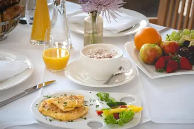 Essen im Hotel oder in der Nähe