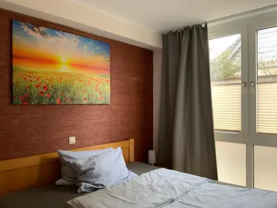 Ein Bett oder Betten in einem Zimmer der Unterkunft Landgasthof zum Hasen