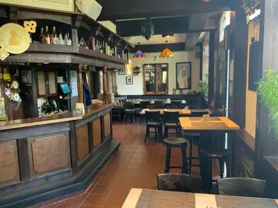 Ein Restaurant oder anderes Speiselokal in der Unterkunft Landgasthof zum Hasen