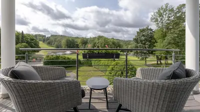 Ein Balkon oder eine Terrasse in der Unterkunft Das Vesper