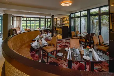 Ein Sitzbereich in der Unterkunft Essensio Hotel Düsseldorf