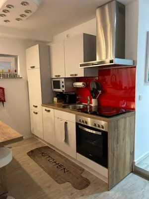 Küche/Küchenzeile in der Unterkunft Stilvolles Appartement